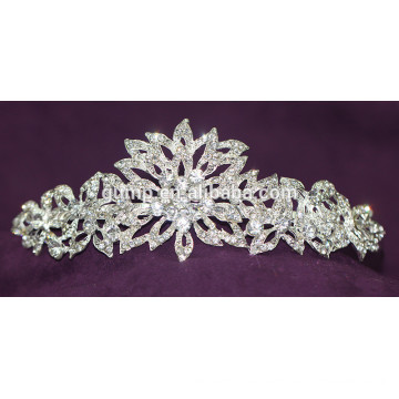 New Design Discount Shiny Crystal Bridal Crown Custom Wedding Tiara